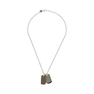 Diesel Ketting 'Dog Tag' Zilver