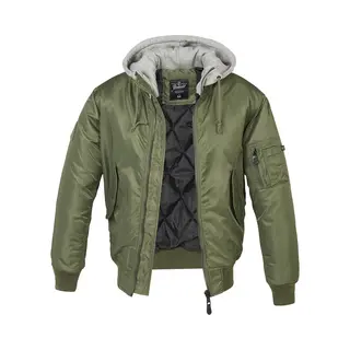 Brandit MA1 Sweathood Bomber Jacket Olive