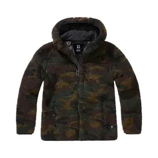 Brandit Dames Teddy Fleece Jacket Fleece Woodland Xl - Polyester - Basics