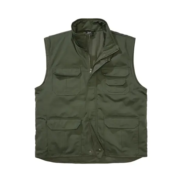 Brandit - Safari Mouwloos Jacket - L - Olijfgroen thumbnail