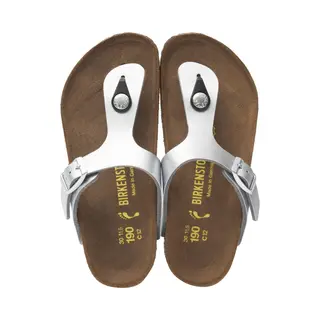 Birkenstock Gizeh, Girls' Sandals, Silver, 13 Child Uk (31 Eu)