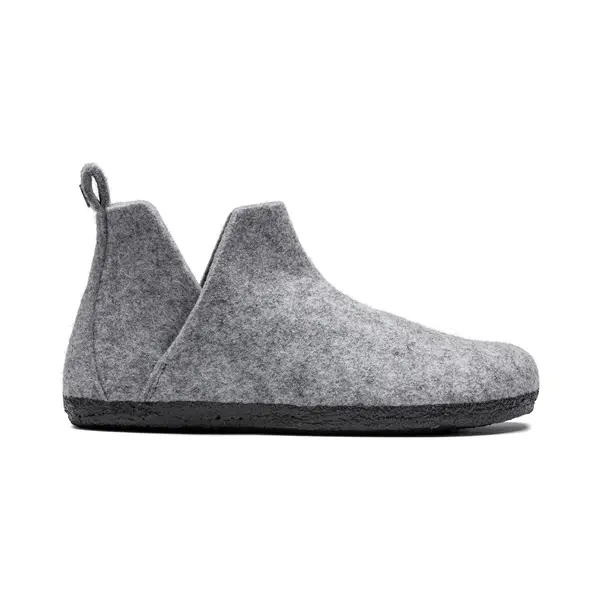 Birkenstock Andermatt Ladies Light Grey Womens Slippers 101751600 In A Plain Felt In Size 39 thumbnail