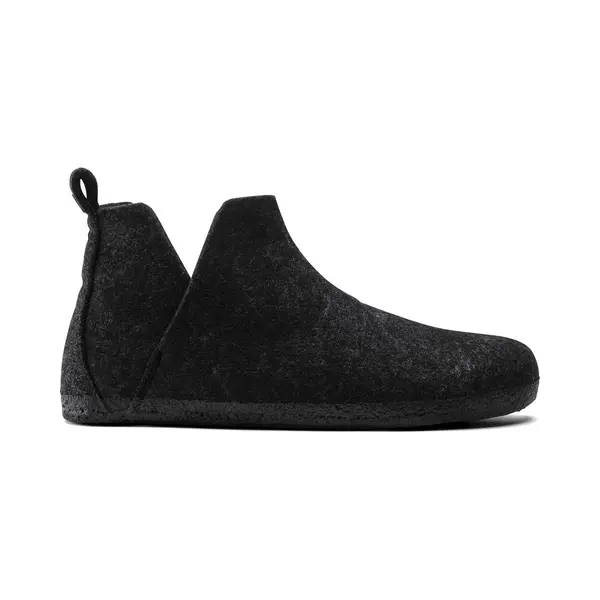 Birkenstock Andermatt Regular Filz Shearling Cozy Home Heren Pantoffels - Anthraciet - Maat 42 thumbnail