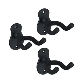 Relaxdays Gitarrenständer Gitarrenhalter Für Die Wand 3er Set, (3-tlg., 3er Set)