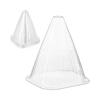 Relaxdays - 32x Plant Cover, Snail And Frost Protection, Hwd, 22 X 19 X 19 Cm, Greenhouse Propagation Cones, Transparent