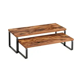 Tafelrek - 2-delig - Bruin - Zwart