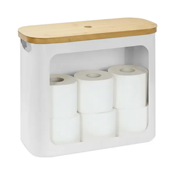 Relaxdays, Toiletpapierhouder, Toilettenpapier-Aufbewahrung thumbnail