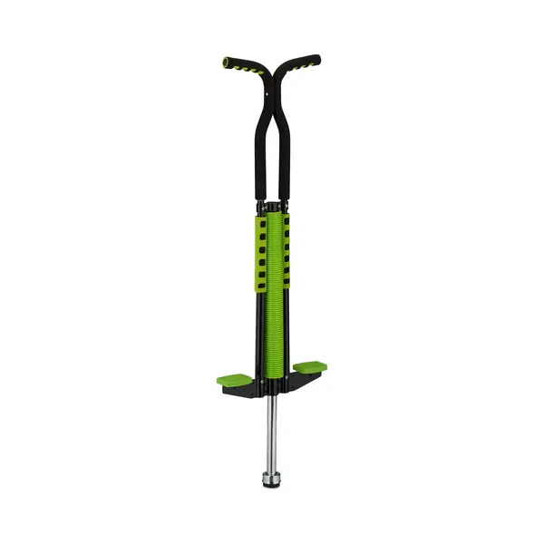 Relaxdays Pogo Stick, For Kids, Up To 60 Kg, Padded, Outdoor Game, Bouncing & Jumping, Non-Slip, Stainless Steel, Green, Foam, Plastic, 103 X 29 X 6 thumbnail