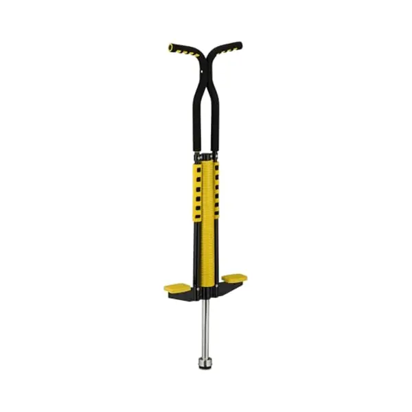 Relaxdays Pogo Stick, For Kids, Up To 60 Kg, Padded, Outdoor Game, Bouncing & Jumping, Non-Slip, Stainless Steel, Yellow, Foam, Plastic, 103 X 29 X 6 thumbnail