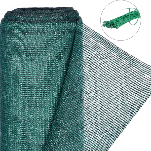 Relaxdays - Fence Netting, Privacy Shield For Fences & Railing, Hdpe Net, Uv-resistant, Weatherproof, 1.5 X 15 M, Green thumbnail