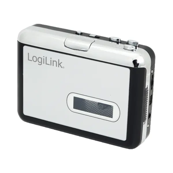 LogiLink UA0156 cassettespeler/-recorder 1 deck(s) Zwart, Zilver thumbnail