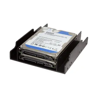 LogiLink AD0010 drive bay panel 2x 3,5" Bezelplaat Zwart
