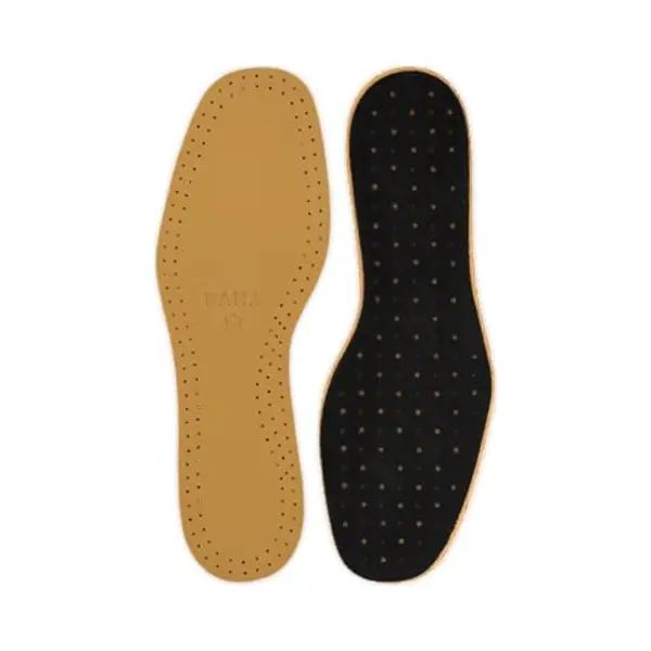 Bama Premium Leather Kids Insoles - Breathable Leather Shoe Inserts With Shock-Absorbing Latex & Activated Charcoal - Reduces Odour & Moisture - 1 thumbnail