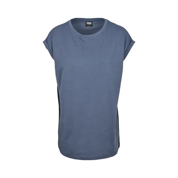 Urban Classics Dames Extended Shoulder Tee T-Shirt Rundhals Korte Mouwen Katoen, Tricot thumbnail