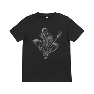 Marvel Spiderman Kinder Tshirt -Kids 122- Spiderman Scratched Zwart