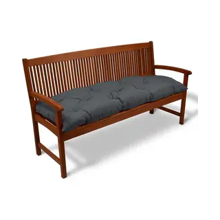 Beautissu Bankkussen Flair Bk – Zitkussen Tuinkussen 180x50x8 Cm Grafiet Grijs - Kussen Voor Tuinbank