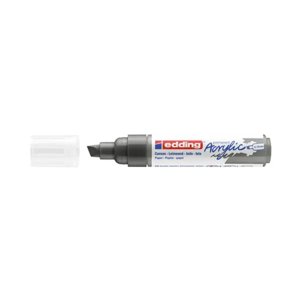 Edding 5000 Acrylic Marker Broad permanente marker Beitelvormige punt Antraciet 1 stuk(s) thumbnail