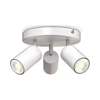 B.K.Licht - Opbouwspots - Plafondspot Met 3 Lichtpunten - Witte Plafondlamp - Draaibar - Kantelbaar - GU10 Fitting