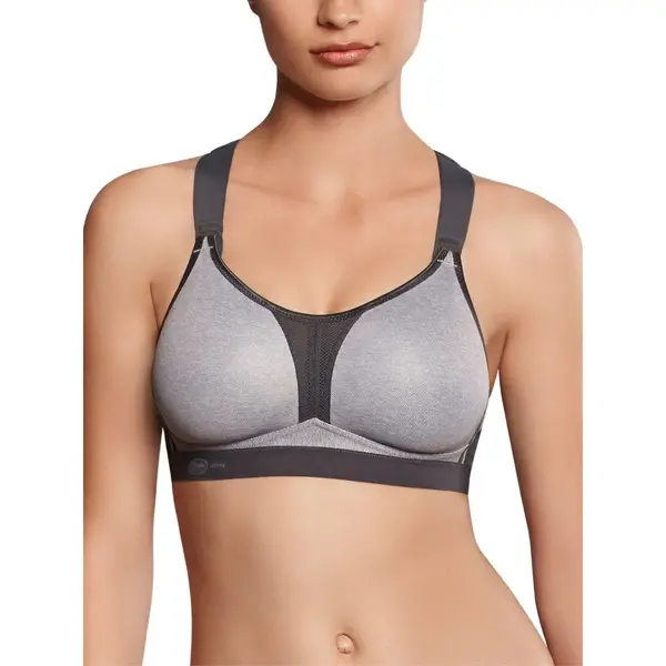 Anita Women's Dynamix Star Sports Bra In Grey | Size, 36B thumbnail