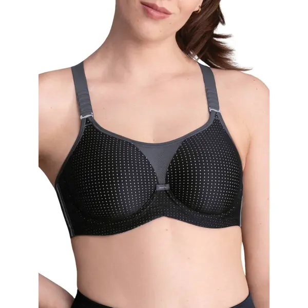 Anita - Performance WireX - Sport Bh Met Beugel - Zwart/antraciet - 85H thumbnail