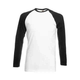 5 Pack Fruit Of The Loom Longsleeve T-shirts Zwart/Wit Xxxl (3XL)