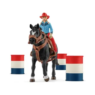 schleich Cowgirl Barrel Racing Fun