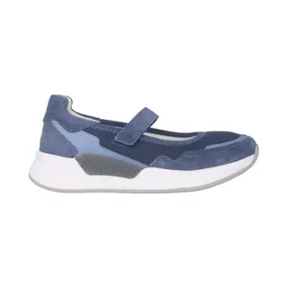 Gabor Rollingsoft Sensitive 26.952.26 - Dames Rollende Wandelsneaker - Blauw - Maat 38.5 (Eu) 5.5 (Uk)