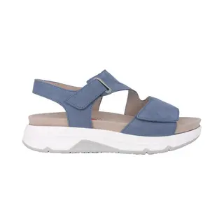Gabor Rollingsoft Sensitive 86.885.26 - Dames Rollende Wandelsandaal - Blauw - Maat 37 (Eu) 4 (Uk)