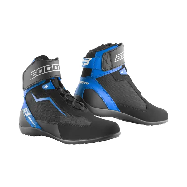 Bogotto Mix District Motorschoenen Zwart Blauw - Maat 47 - Laars thumbnail