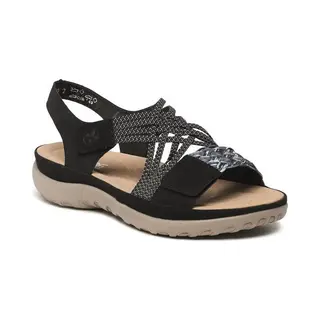 Rieker Sandalen - Dames - Zwart - Maat, 39
