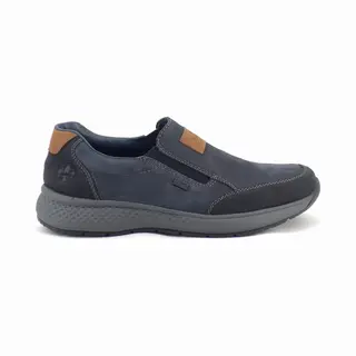 Rieker Instappers Blauw Nubuck - Maat 43