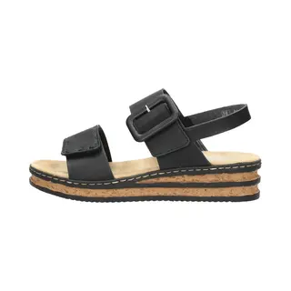 Rieker Sandalen Zwart - Maat 36