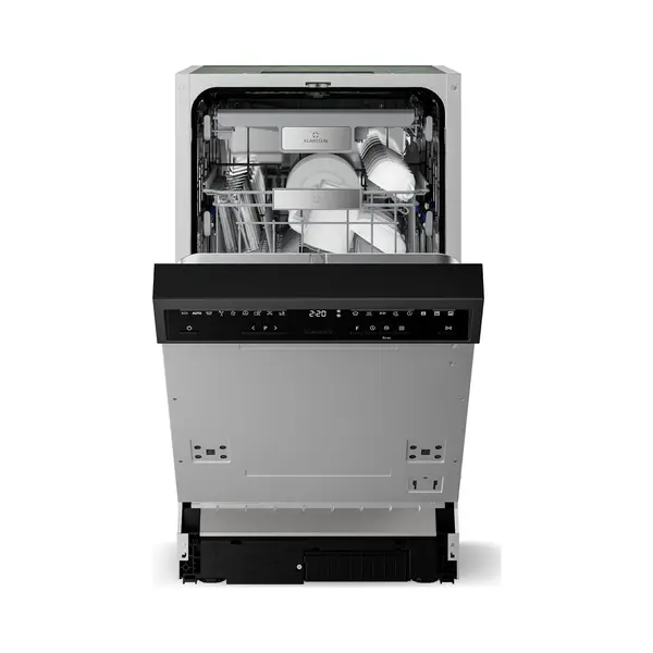 Klarstein Velaire Geschirrspüler 45cm - Halbintegriert, 10 Plätze, 9 Programme, 42 Db, B Energieklasse, AquaStop, Kindersicherung, Spülmaschine thumbnail
