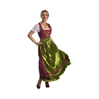 Dressforfun Maxi Dirndl Ruhpolding - Verkleedkostuum - Elegante Vetersluiting Met Strass-steentjes - 2 Xl