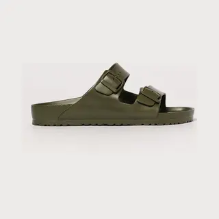Birkenstock Arizona Eva Khaki Reg Heren Slippers - Khaki - Maat 43