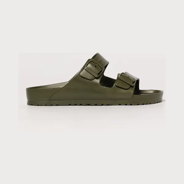 Birkenstock Arizona Eva Khaki Reg Heren Slippers - Khaki - Maat 43 thumbnail