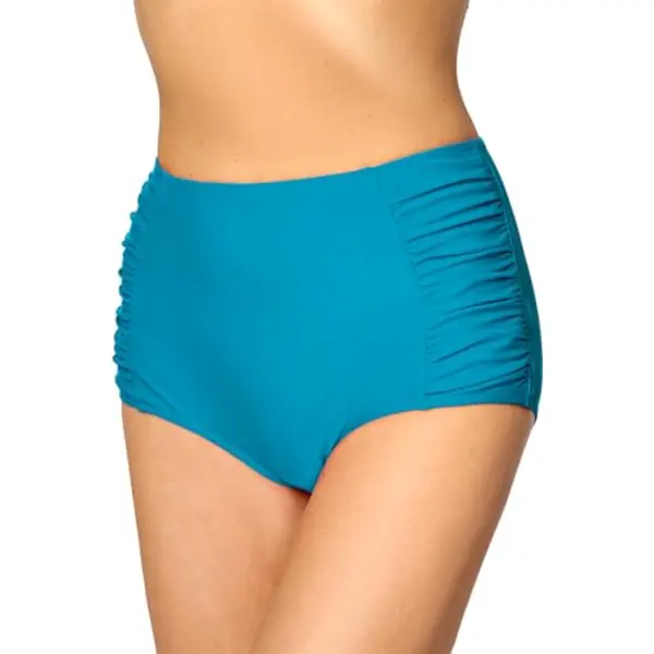 Merry Style Dames Zwembroek - Bikinibroekje - Elastische Tailleband – Polyamide & Elastaan – Blauw (6046) – 42 - Ms-MS10-119-Sl thumbnail