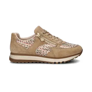 Rieker Sneakers Beige Synthetisch - Maat 38