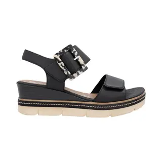 Remonte Keilsandalette "Elisabeth Hurley-Collection" Keilabsatz, Riemensandale, Sommerschuh, Auffällige Zierschnalle