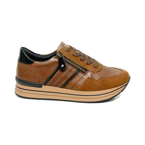 Remonte D1318 Damessneakers, Bruin thumbnail