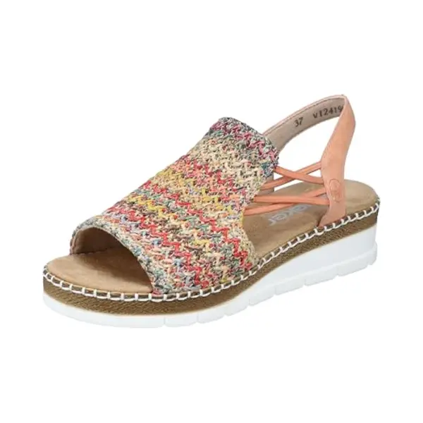 Rieker Sandaal Beige / Lichtblauw / Geel / Rood thumbnail
