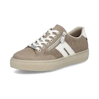 Rieker Sneakers Laag Donkerbeige / Wit