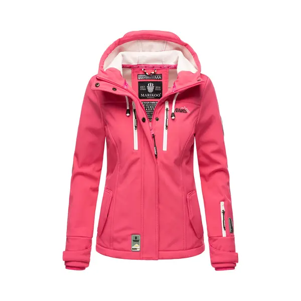 Marikoo Damen Softshelljacke – Kleine Zicke, Warm Mit Kapuze & Fleecefutter thumbnail