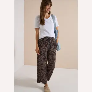 cecil Wide Leg Hose In Silk