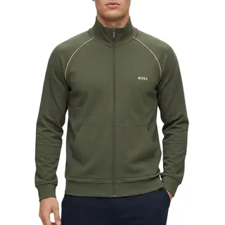 BOSSvoor Mannen. 50515307 Groen Mix&Match Jasje (M), Homewear, Katoen