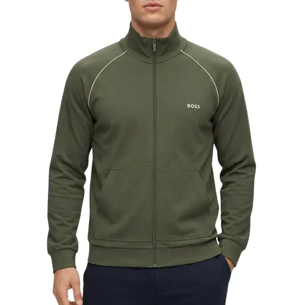 BOSSvoor Mannen. 50515307 Groen Mix&Match Jasje (M), Homewear, Katoen thumbnail