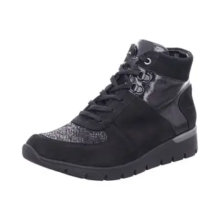 WaldlÄUfer Boots 'Stiefel Damen 626K82-300 001 Echtleder In Schwarz' Zwart