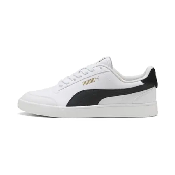 Puma Puma Shuffle Unisex Sneakers - Puma White-Puma Black-Puma Team Gold thumbnail