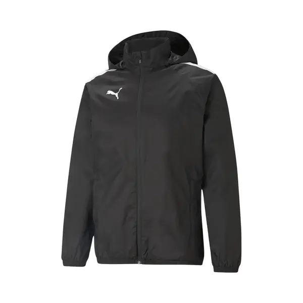 Puma Mens Teamliga All Weather Jacket Sweater, Puma Black-puma Black, S Eu thumbnail