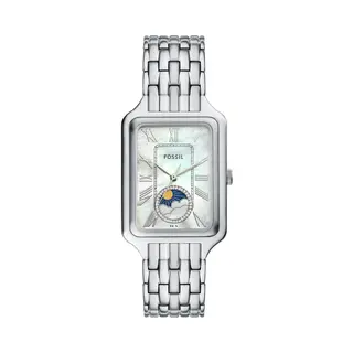 Fossil Analoog Horloge 'Raquel' Zilver / Offwhite